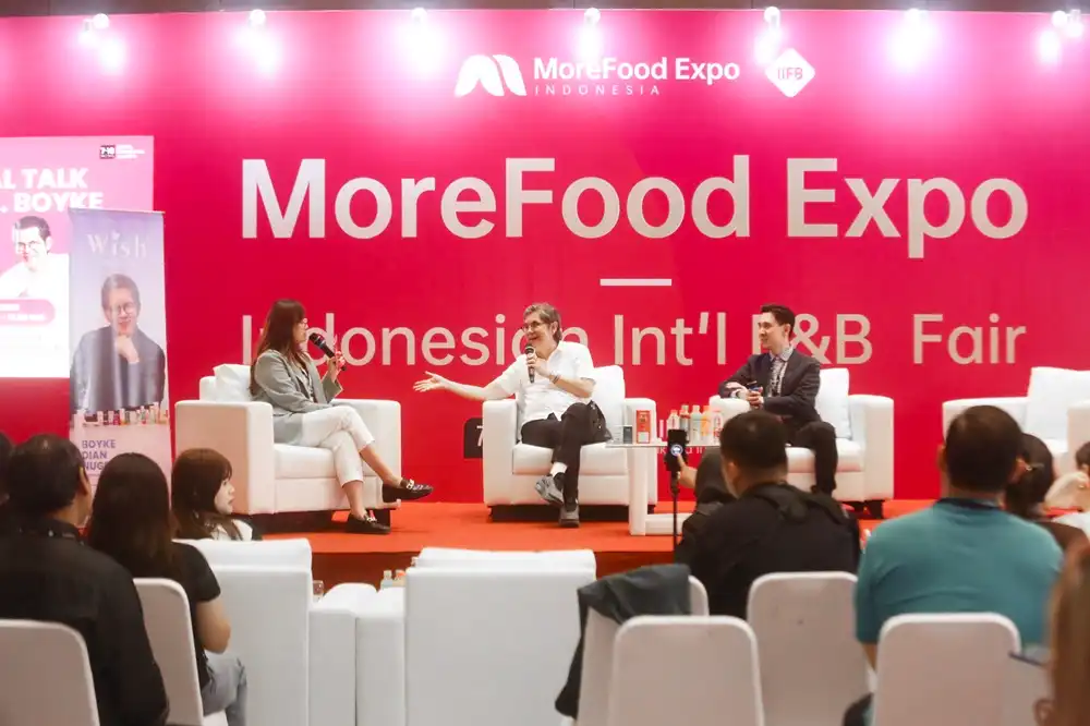 Talkhsow interaktif MoreFood Expo Indonesia 2026 bersama Dr Boyke